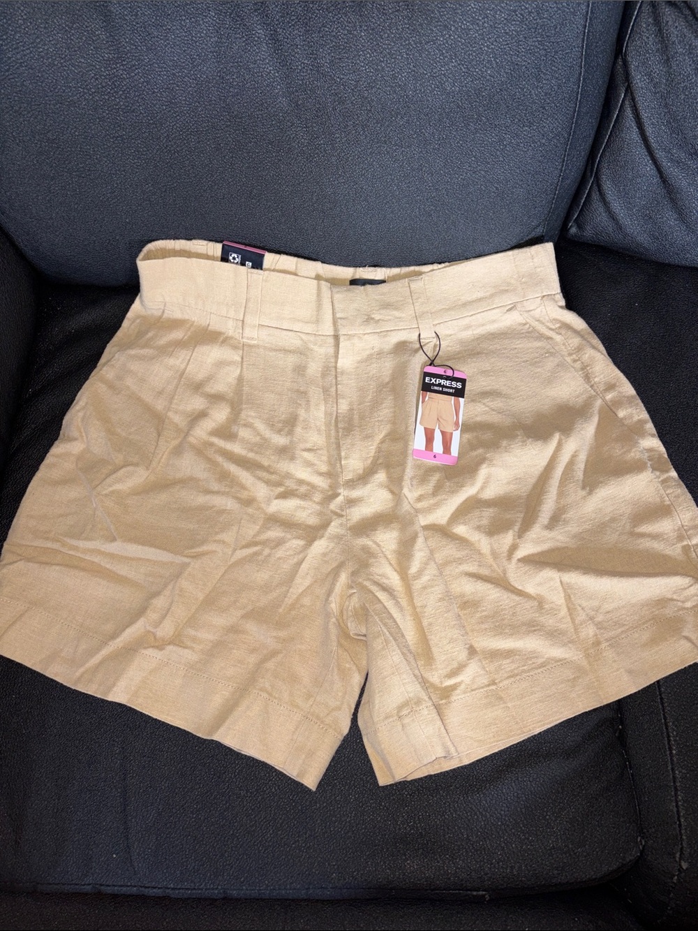 NWT Express Beige Linen Shorts
